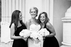 Bride and two girls