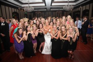 Bride with all women invited