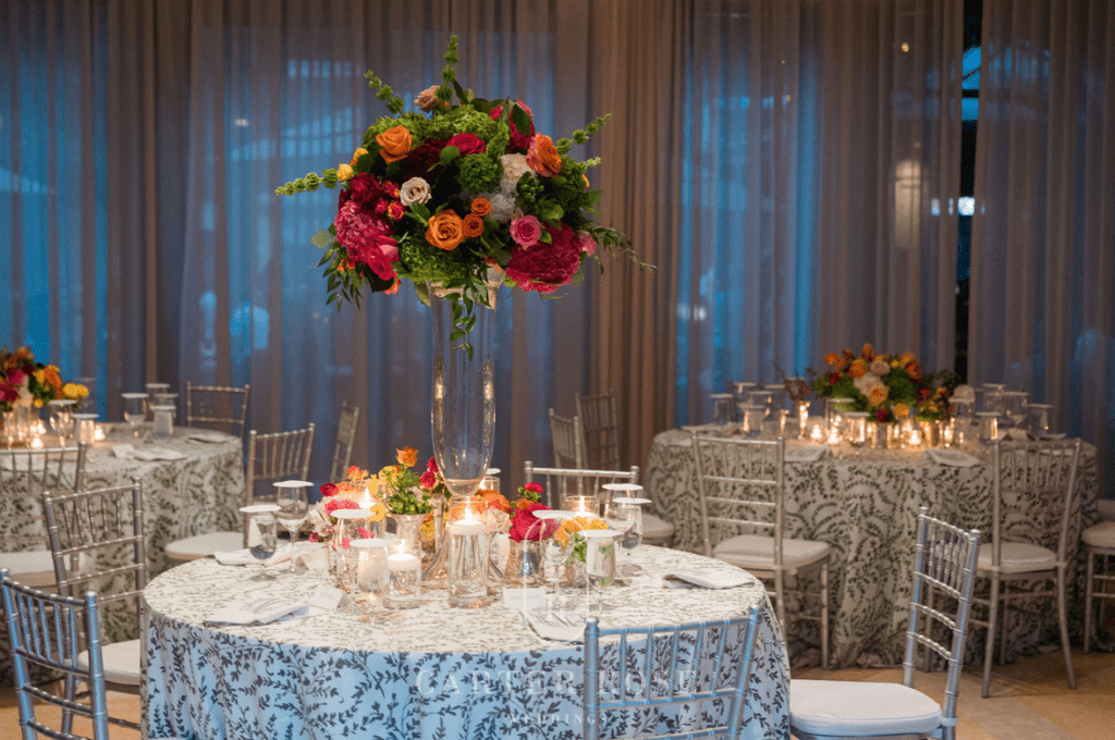 Wedding venue table