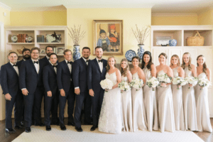 Bridesmaids and groomsmen